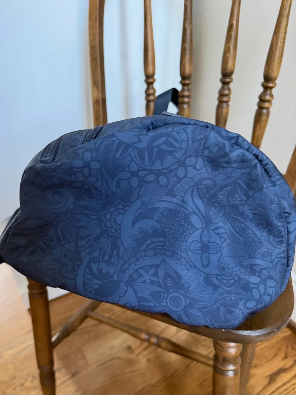 Sakroots Navy Floral-Print Sling Backpack
